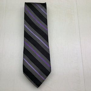Michael Kors Striped 100% Silk Tie